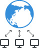 Broad network access icon